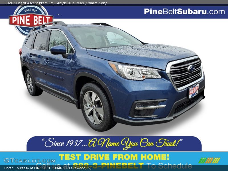 Abyss Blue Pearl / Warm Ivory 2020 Subaru Ascent Premium