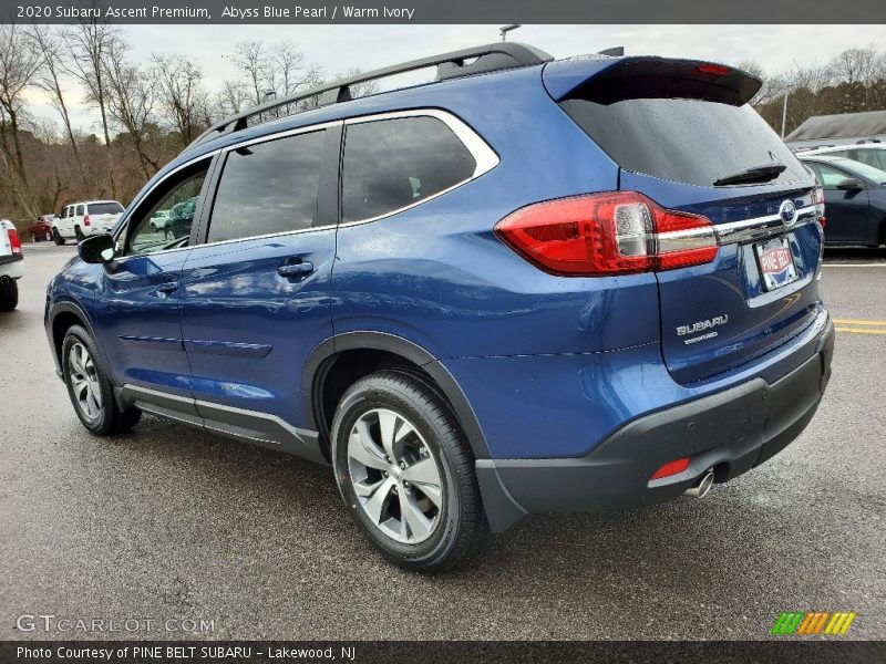 Abyss Blue Pearl / Warm Ivory 2020 Subaru Ascent Premium
