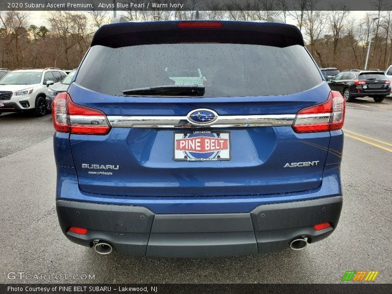Abyss Blue Pearl / Warm Ivory 2020 Subaru Ascent Premium