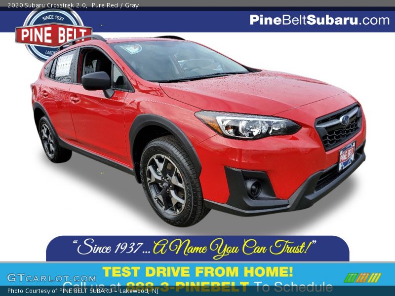 Pure Red / Gray 2020 Subaru Crosstrek 2.0