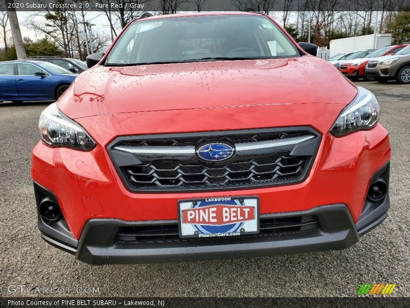 Pure Red / Gray 2020 Subaru Crosstrek 2.0