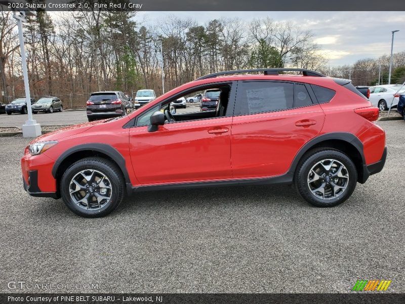 Pure Red / Gray 2020 Subaru Crosstrek 2.0