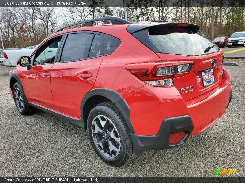 Pure Red / Gray 2020 Subaru Crosstrek 2.0