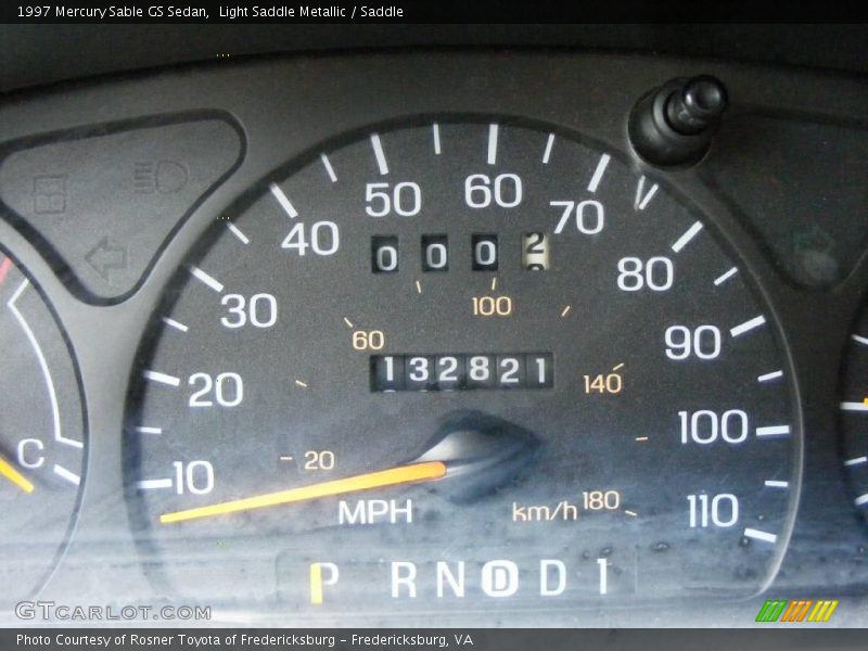 Light Saddle Metallic / Saddle 1997 Mercury Sable GS Sedan