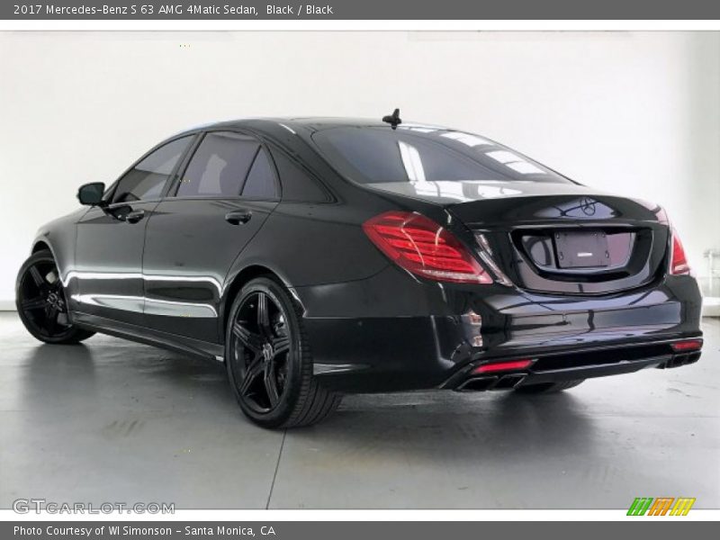 Black / Black 2017 Mercedes-Benz S 63 AMG 4Matic Sedan