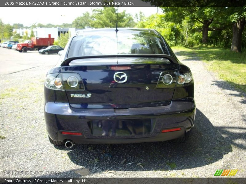Stormy Blue Mica / Black 2009 Mazda MAZDA3 s Grand Touring Sedan