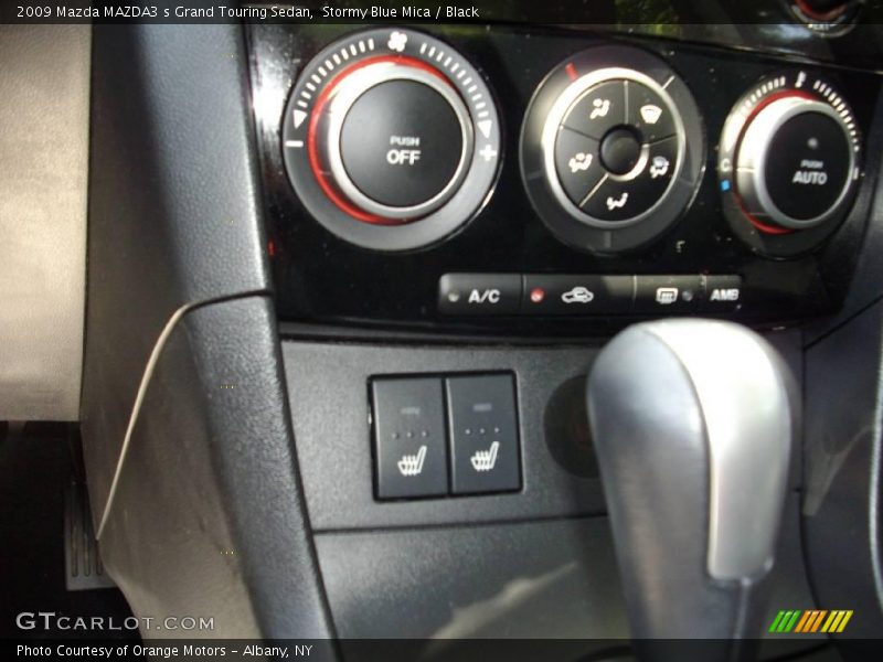 Stormy Blue Mica / Black 2009 Mazda MAZDA3 s Grand Touring Sedan