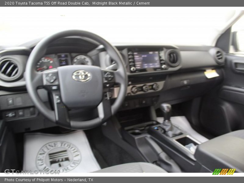 Midnight Black Metallic / Cement 2020 Toyota Tacoma TSS Off Road Double Cab