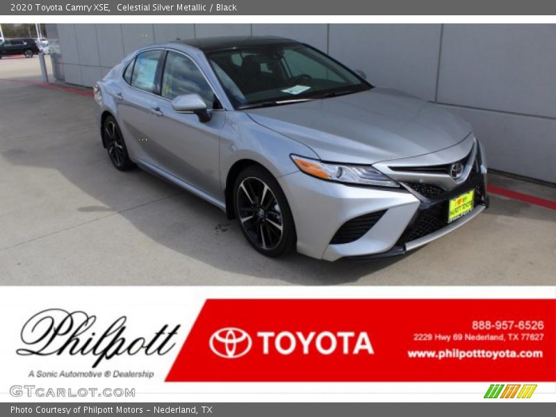 Celestial Silver Metallic / Black 2020 Toyota Camry XSE