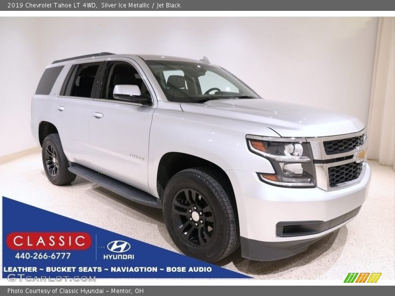 Silver Ice Metallic / Jet Black 2019 Chevrolet Tahoe LT 4WD