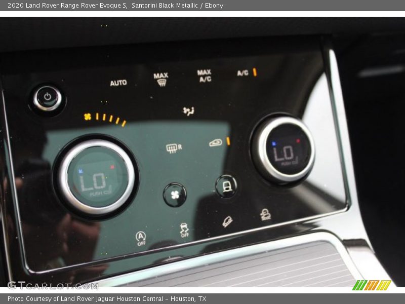 Controls of 2020 Range Rover Evoque S