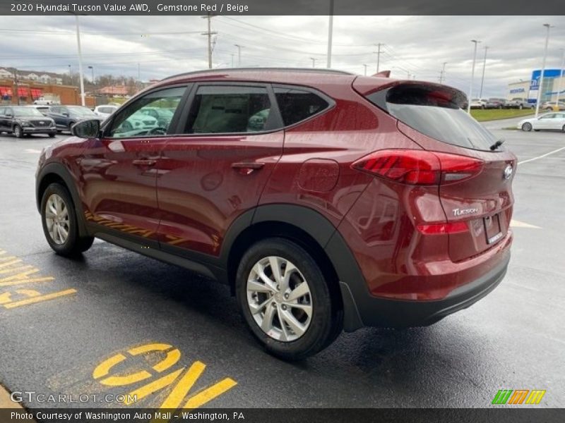 Gemstone Red / Beige 2020 Hyundai Tucson Value AWD