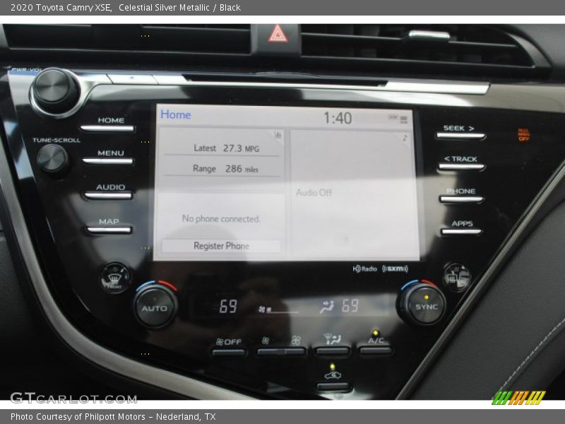 Celestial Silver Metallic / Black 2020 Toyota Camry XSE