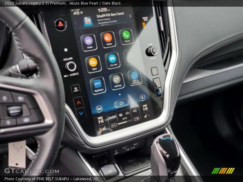 Controls of 2020 Legacy 2.5i Premium