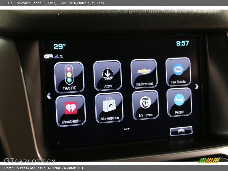 Silver Ice Metallic / Jet Black 2019 Chevrolet Tahoe LT 4WD