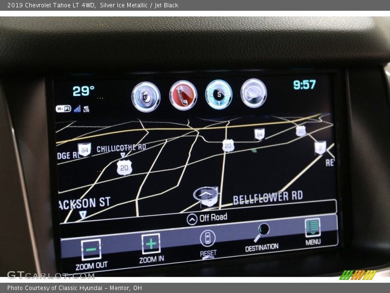 Silver Ice Metallic / Jet Black 2019 Chevrolet Tahoe LT 4WD