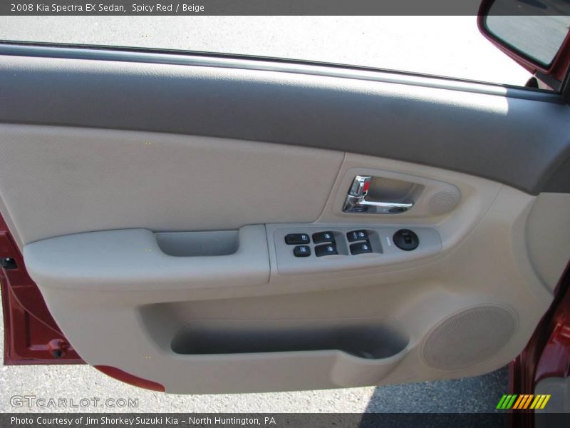 Spicy Red / Beige 2008 Kia Spectra EX Sedan