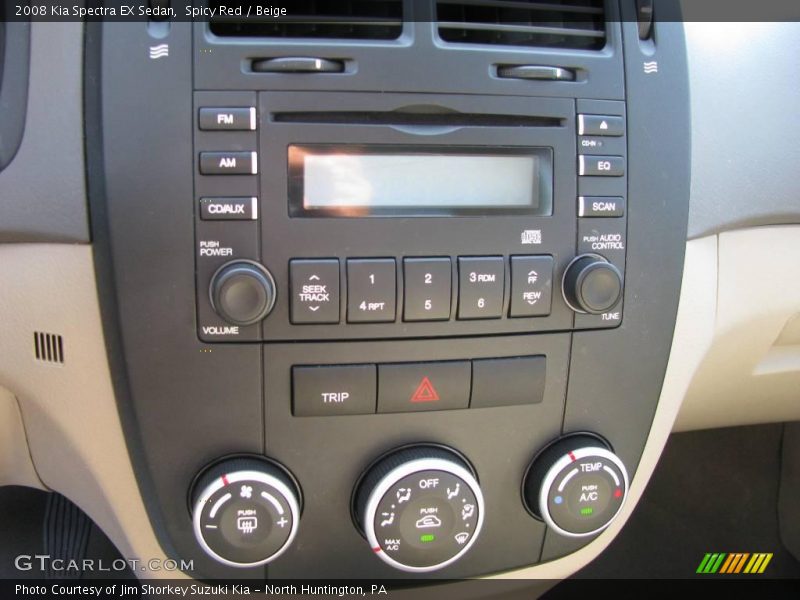 Spicy Red / Beige 2008 Kia Spectra EX Sedan