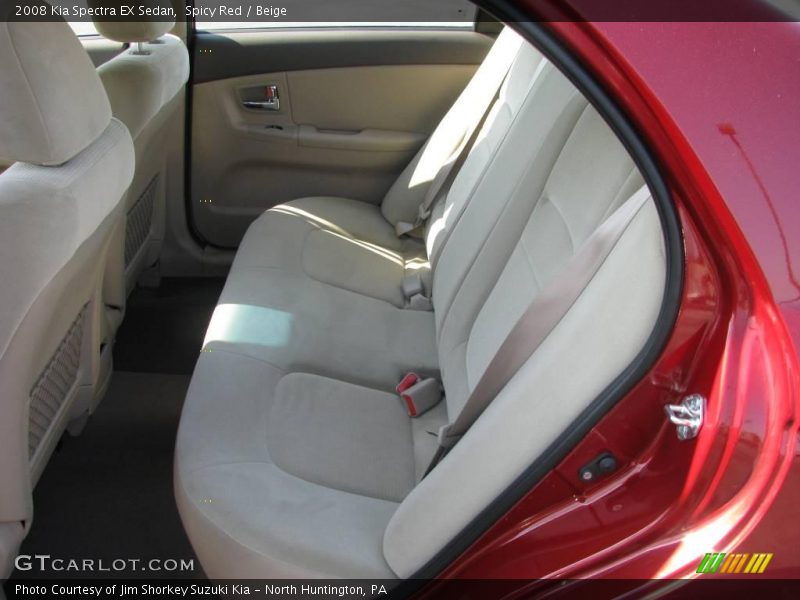 Spicy Red / Beige 2008 Kia Spectra EX Sedan