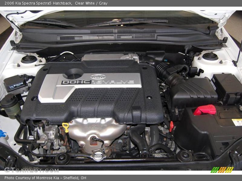 Clear White / Gray 2006 Kia Spectra Spectra5 Hatchback