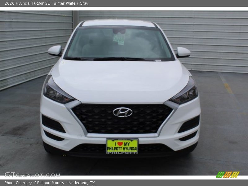 Winter White / Gray 2020 Hyundai Tucson SE
