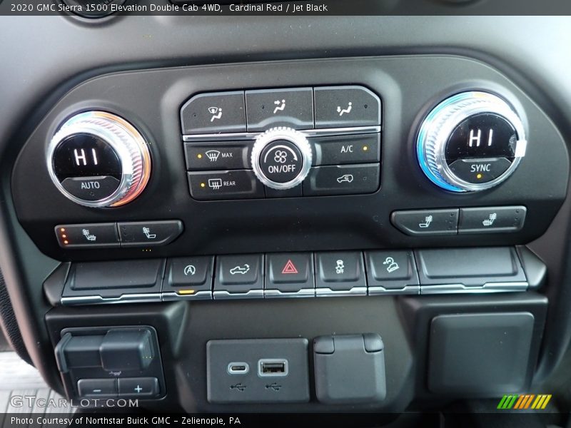 Controls of 2020 Sierra 1500 Elevation Double Cab 4WD