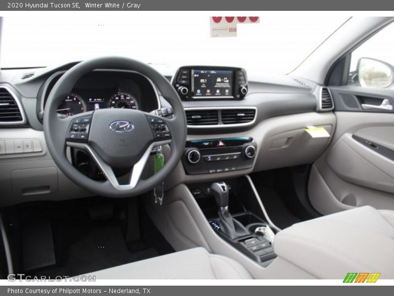 Winter White / Gray 2020 Hyundai Tucson SE