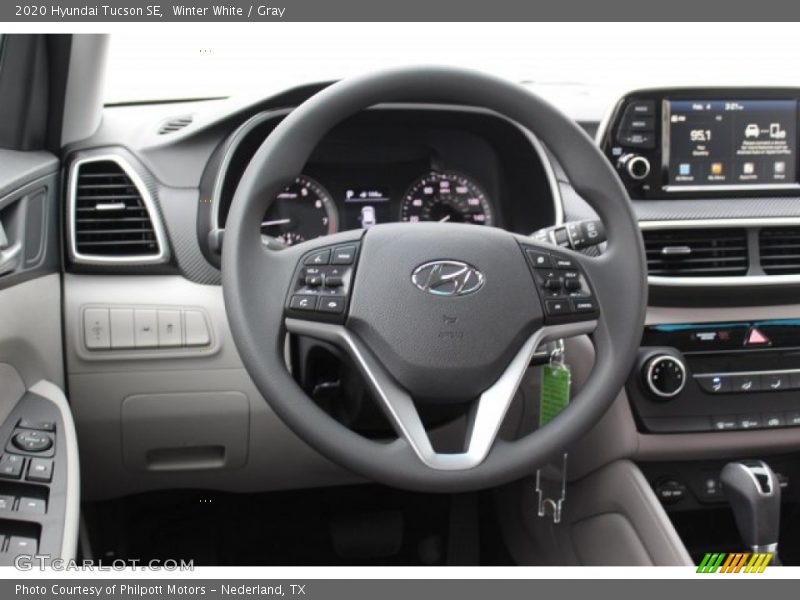 Winter White / Gray 2020 Hyundai Tucson SE