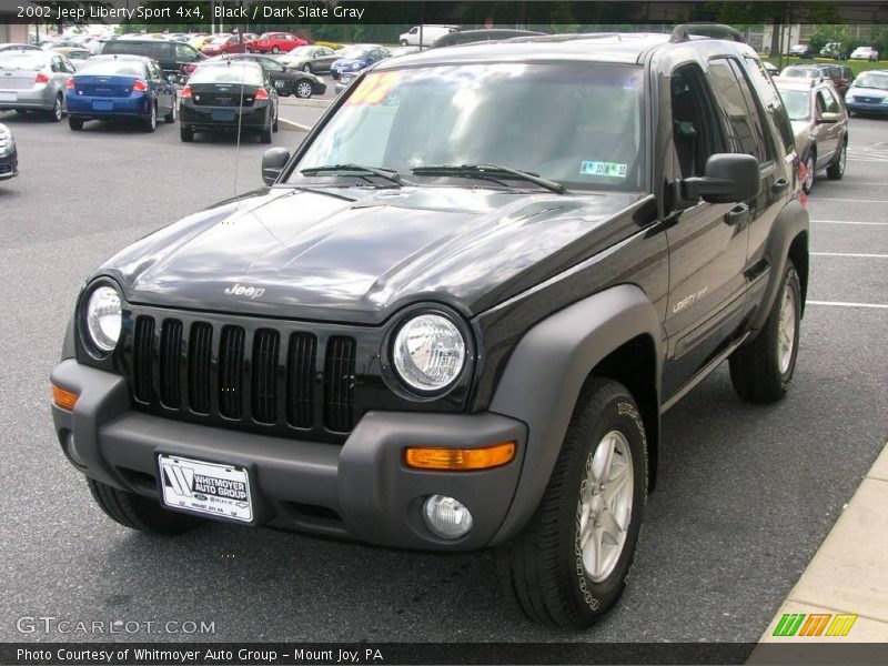 Black / Dark Slate Gray 2002 Jeep Liberty Sport 4x4