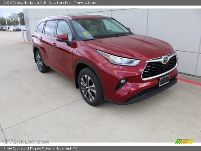 Ruby Flare Pearl / Harvest Beige 2020 Toyota Highlander XLE