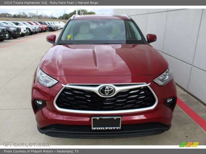 Ruby Flare Pearl / Harvest Beige 2020 Toyota Highlander XLE