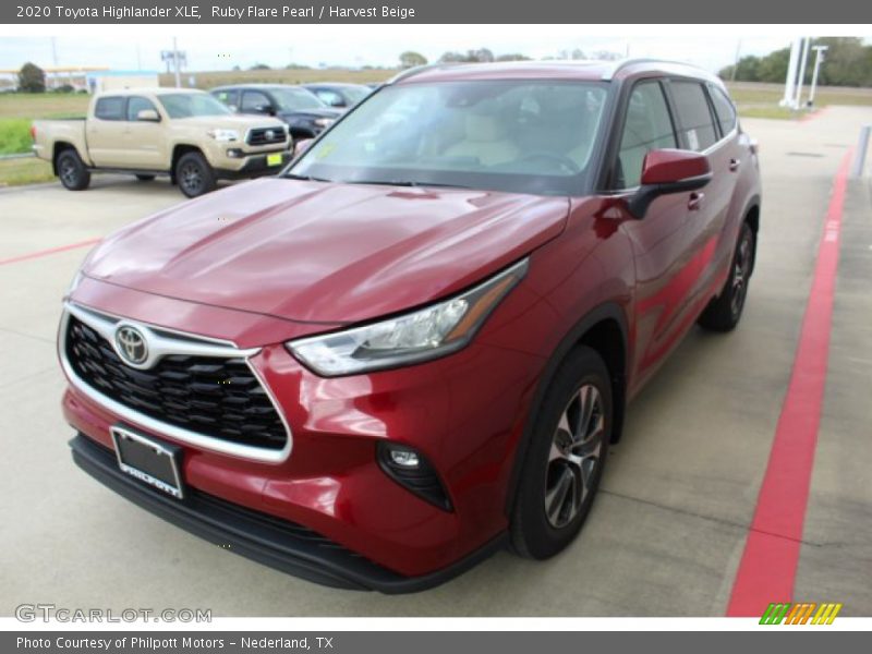 Ruby Flare Pearl / Harvest Beige 2020 Toyota Highlander XLE