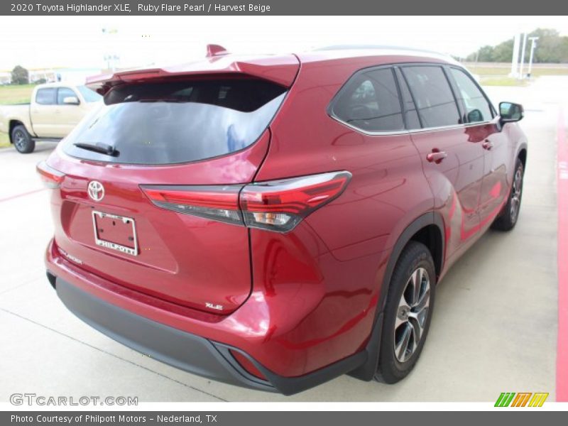 Ruby Flare Pearl / Harvest Beige 2020 Toyota Highlander XLE