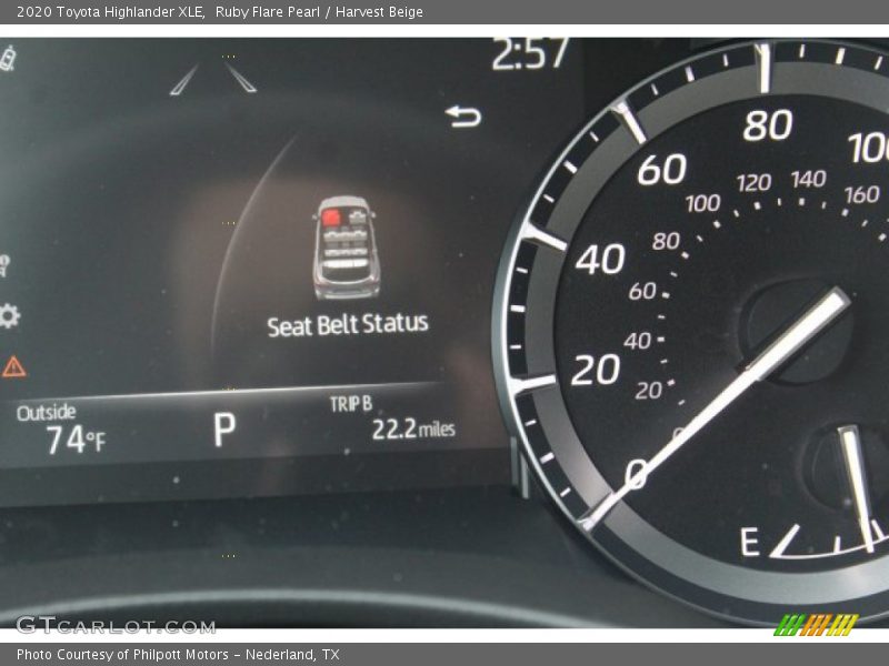 Ruby Flare Pearl / Harvest Beige 2020 Toyota Highlander XLE