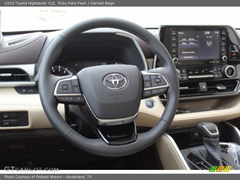 Ruby Flare Pearl / Harvest Beige 2020 Toyota Highlander XLE