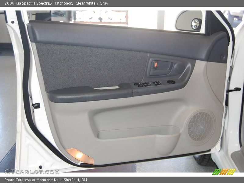 Clear White / Gray 2006 Kia Spectra Spectra5 Hatchback