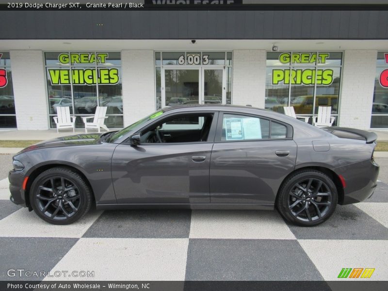 Granite Pearl / Black 2019 Dodge Charger SXT