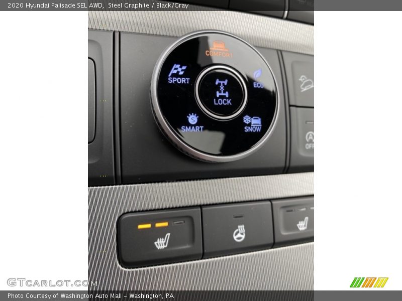 Controls of 2020 Palisade SEL AWD