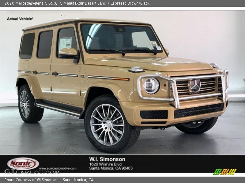 G Manufaktur Desert Sand / Espresso Brown/Black 2020 Mercedes-Benz G 550