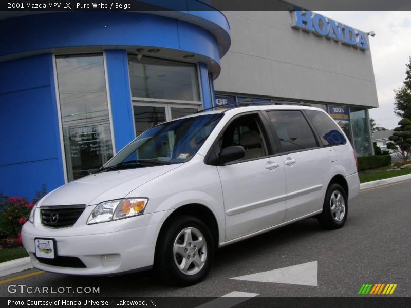 Pure White / Beige 2001 Mazda MPV LX