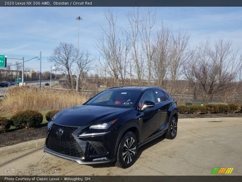 Obsidian / Circuit Red 2020 Lexus NX 300 AWD