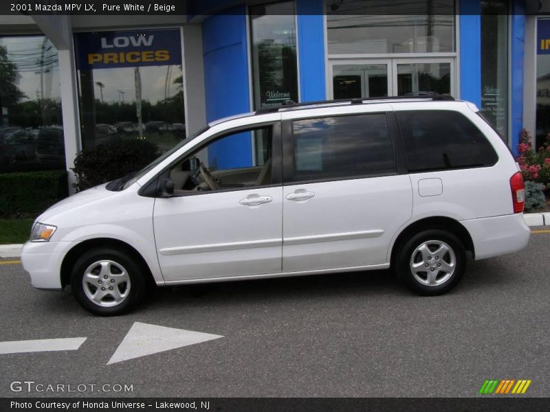 Pure White / Beige 2001 Mazda MPV LX