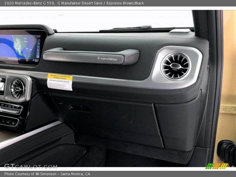 G Manufaktur Desert Sand / Espresso Brown/Black 2020 Mercedes-Benz G 550