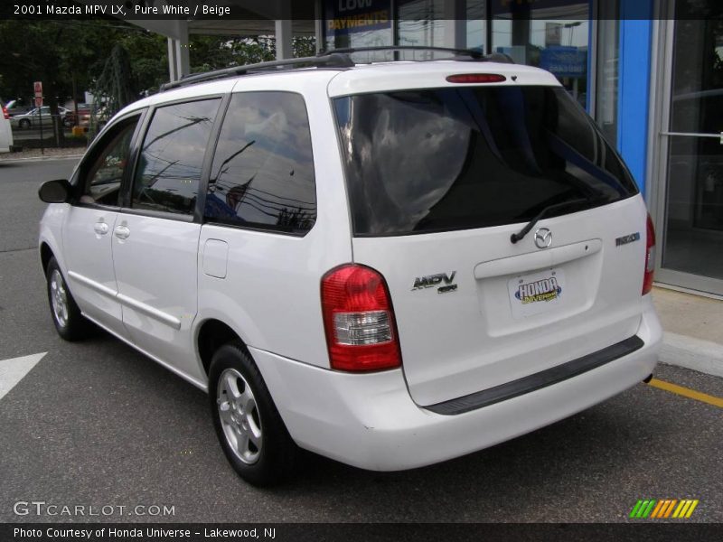 Pure White / Beige 2001 Mazda MPV LX