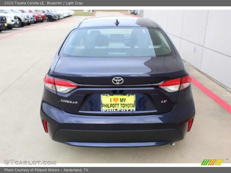 Blueprint / Light Gray 2020 Toyota Corolla LE