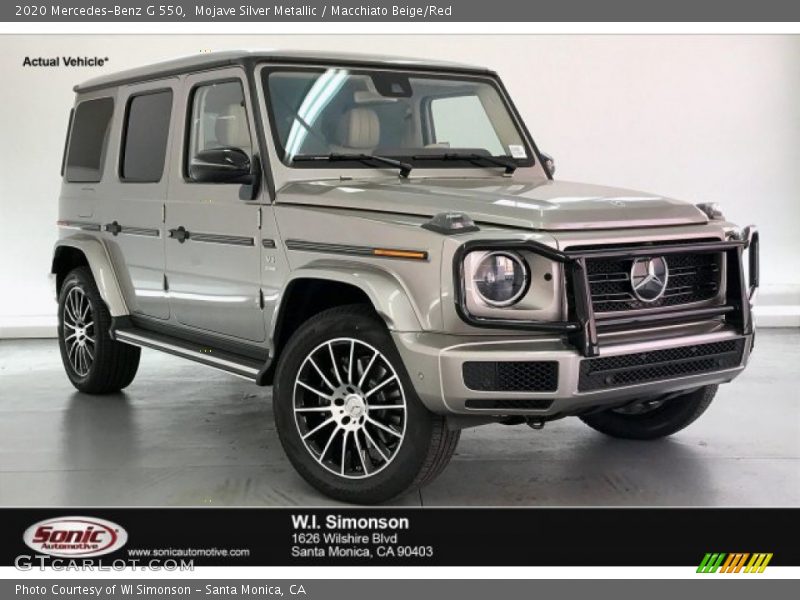 Mojave Silver Metallic / Macchiato Beige/Red 2020 Mercedes-Benz G 550