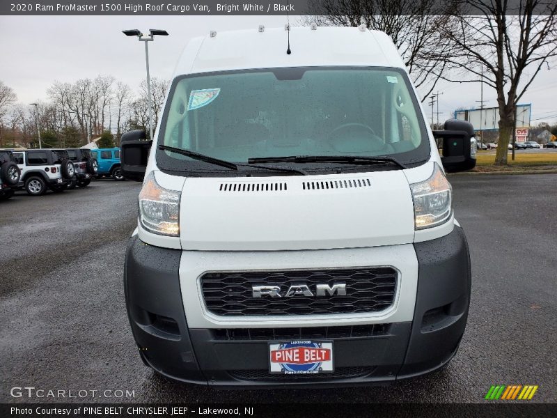 Bright White / Black 2020 Ram ProMaster 1500 High Roof Cargo Van