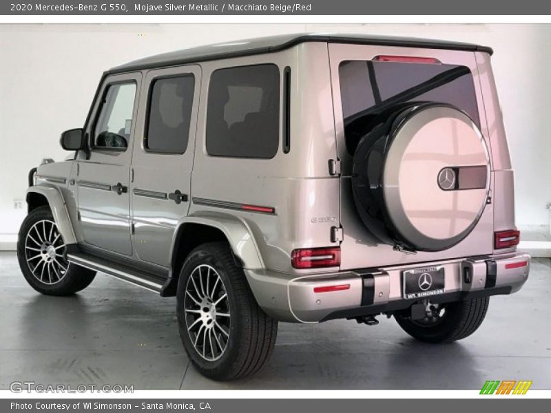 Mojave Silver Metallic / Macchiato Beige/Red 2020 Mercedes-Benz G 550