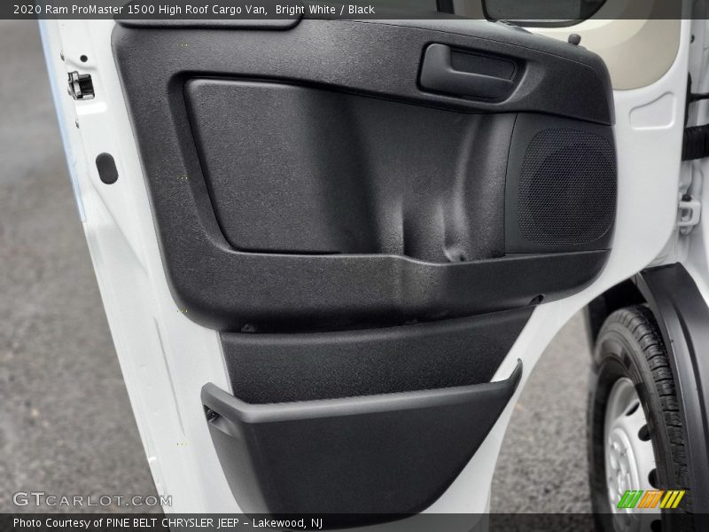 Bright White / Black 2020 Ram ProMaster 1500 High Roof Cargo Van