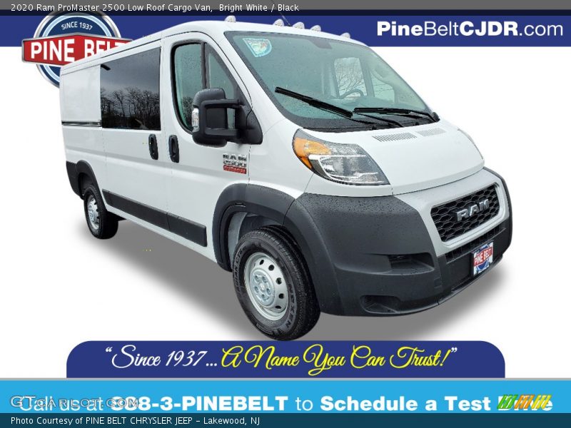 Bright White / Black 2020 Ram ProMaster 2500 Low Roof Cargo Van